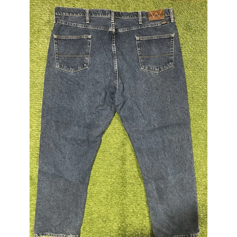 Genuine Wrangler Regular Fit Blue Jeans Size 42x30 Great Condition
